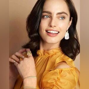 Kendra Scott Marty Drop Earrings Gold/vory Mother-Of-Pearl One Size